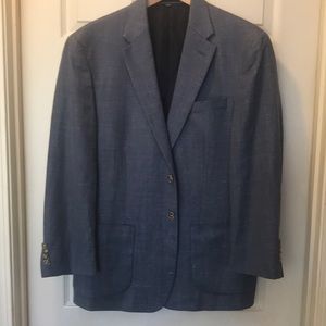 Gorgeous size 42 short sport coat by Jos A Bank 1905. Blue ( slate) color